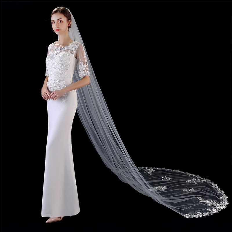 
Scattered Floral lace Appliquéd Cathedral Veil
Scattered Floral lace Appliquéd Cathedral Veil
Scattered Floral lace Appliquéd Cathedral Veil
Scattered Floral lace Appliquéd Cathedral Veil
Ivory Cathedral Veil with Scattered Appliquéd Floral lace edge